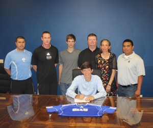 San Antonio Warren High School's Connor Mitchell will join the Saints squad this year.