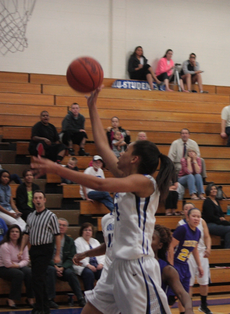 Mercedes Dobson scored 10 points for the Saints.