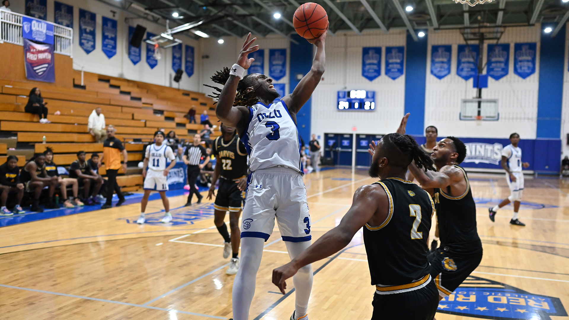 Trey Law totaled 13 points for the Saints.