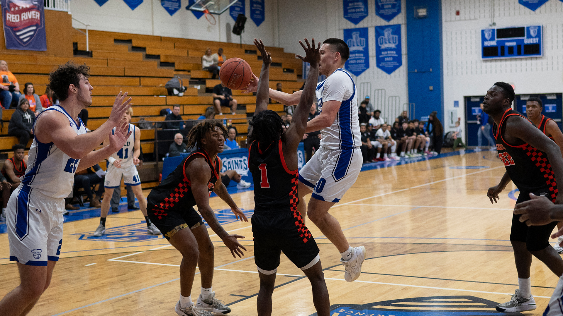 Rob Gil had 16 points for the Saints.