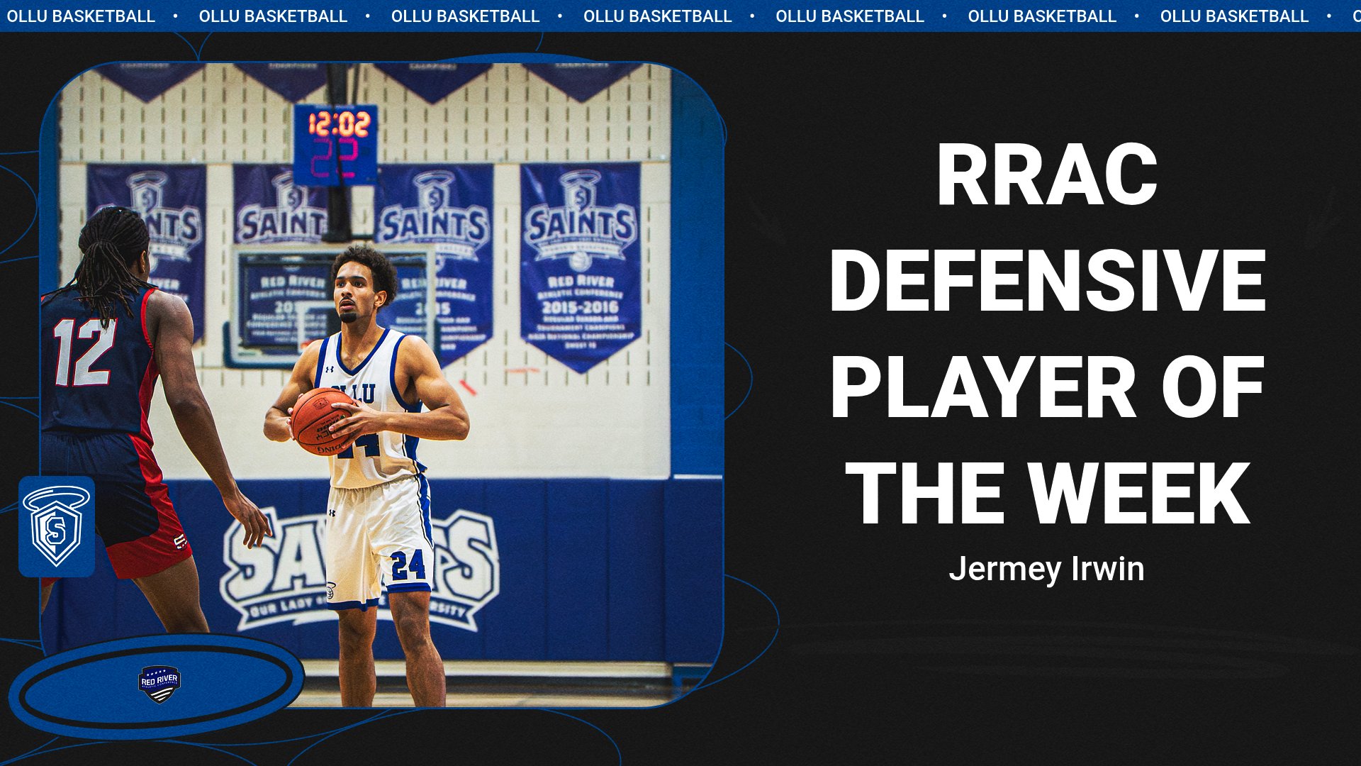 Irwin Named RRAC Defensive Player Of The Week